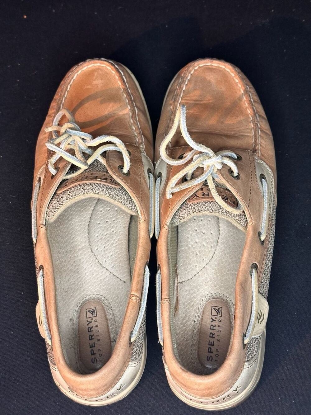 No.05 Sperry Top-Sider Authentic Original Boat Shoes Tan Leather